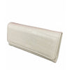 Mel&Co Croco Tri-Fold Long Wallet - Cream (MF2001EC)