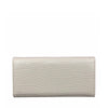 Mel&Co Croco Tri-Fold Long Wallet - Cream (MF2001EC)