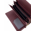 Mel&Co Croco Tri-Fold Long Wallet - Wine (MF2001EC)