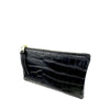 Mel&Co Croco Wristlet Pouch - Black (MF2015EC)