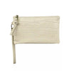 Mel&Co Croco Wristlet Pouch - Cream (MF2015EC)