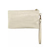 Mel&Co Croco Wristlet Pouch - Cream (MF2015EC)