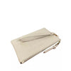 Mel&Co Croco Wristlet Pouch - Cream (MF2015EC)