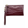 Mel&Co Croco Wristlet Pouch - Wine (MF2015EC)