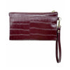 Mel&Co Croco Wristlet Pouch - Wine (MF2015EC)