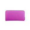 Mel&Co Saffiano-Effect Zip-Around Long Wallet - Lilac