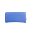 Mel&Co Saffiano-Effect Zip-Around Wallet-Baby Blue