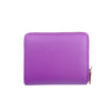 Mel&Co Saffiano Leatherette Bifold Snap Wallet With Zip-Around Compartment-Lilac