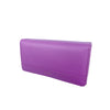 Mel&Co Saffiano-Effect Tri-Fold Flap Large Wallet-Lilac