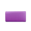 Mel&Co Saffiano-Effect Tri-Fold Flap Large Wallet-Lilac