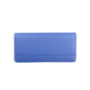 Mel&Co Saffiano-Effect Basic Flap Long Wallet - Baby Blue