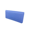 Mel&Co Saffiano-Effect Basic Flap Long Wallet - Baby Blue