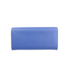 Mel&Co Saffiano-Effect Basic Flap Long Wallet - Baby Blue