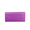 Mel&Co Saffiano-Effect Basic Flap Long Wallet -Lilac