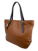 Mel&Co Pebbled Faux Leather Tote - Tan