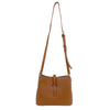 Mel&Co Triple Compartment Sling Bag With Decorative Buckle-Tan