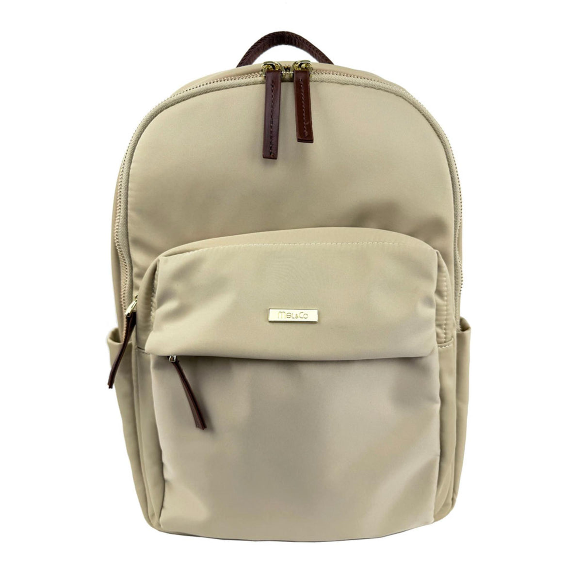 Mel&Co Nylon Casual Travel Backpack -Beige – OG Singapore