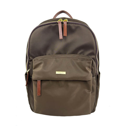 Mel&Co Nylon Casual Travel Backpack-Brown