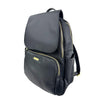 Mel&Co Nylon Casual Backpack With Flap -Black