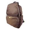 Mel&Co Nylon Casual Backpack With Flap-Brown