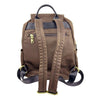 Mel&Co Nylon Casual Backpack With Flap-Brown