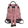 Mel&Co Nylon Casual Backpack With Flap -Rose