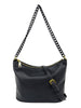 Mel&Co Acrylic Chain Shoulder Sling Bag - Black