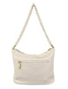 Mel&Co Acrylic Chain Shoulder Sling Bag - Cream