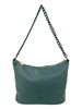 Mel&Co Acrylic Chain Shoulder Sling Bag - Sea Green