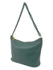 Mel&Co Acrylic Chain Shoulder Sling Bag - Sea Green