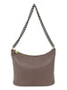 Mel&Co Acrylic Chain Shoulder Sling Bag - Taupe