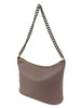 Mel&Co Acrylic Chain Shoulder Sling Bag - Taupe