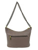 Mel&Co Acrylic Chain Shoulder Sling Bag - Taupe