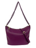 Mel&Co Acrylic Chain Shoulder Sling Bag - Wine