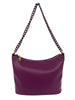 Mel&Co Acrylic Chain Shoulder Sling Bag - Wine