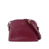 Mel&Co Embossed Faux Leather Dome Sling Bag-Dark Red