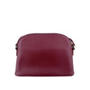 Mel&Co Embossed Faux Leather Dome Sling Bag-Dark Red