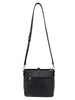 Mel&Co Saffiano-Effect Twist Lock Sling Bag - Black