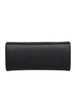 Mel&Co Saffiano Leatherette Clutch Chain Sling Bag - Black