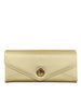 Mel&Co Saffiano Leatherette Clutch Chain Sling Bag - Gold