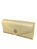 Mel&Co Saffiano Leatherette Clutch Chain Sling Bag - Gold