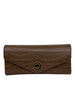 Mel&Co Croc Embossed Clutch Chain Sling Bag - Chestnut