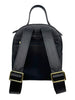 Mel&Co Saffiano Leatherette Round-Top Mini Backpack - Black