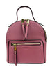 Mel&Co Saffiano Leatherette Round-Top Mini Backpack - Rose