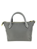 Mel&Co Nylon Satchel Bag With Webbed Strap - Light Grey