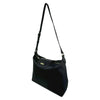 Mel&Co Nylon Sling Bag With Flap Cover-Black