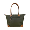 Mel&Co Nylon Canvas Tote With Zipper - Khaki (MH2995)