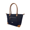 Mel&Co Nylon Canvas Tote With Zipper - Navy (MH2995)