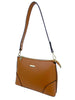 Mel&Co Basic Faux Leather Shoulder Sling Bag - Tan