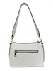 Mel&Co Basic Faux Leather Shoulder Sling Bag - White